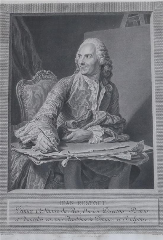 Dr Thornton Publ., engraving of William Withering M.D.; an engraving of Jean Restout, 1771 and a mezzotint of Sir James Mackenzie Large